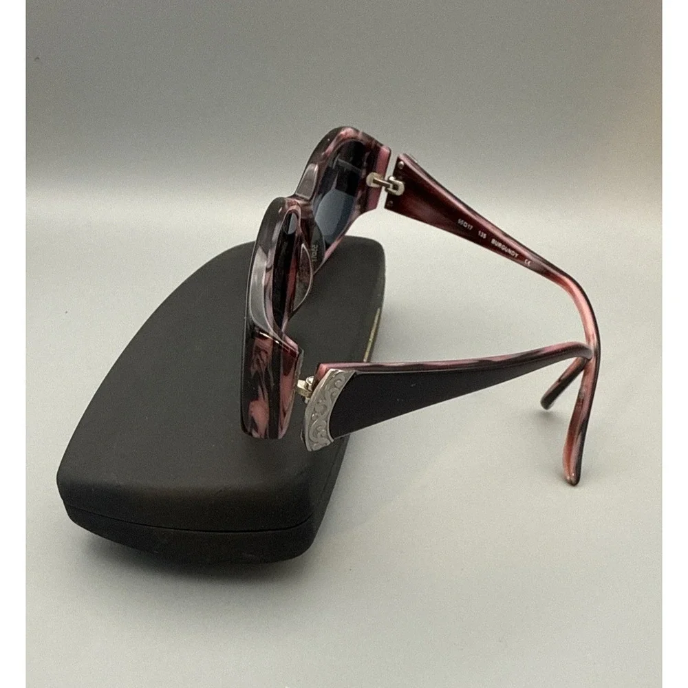 PARKE EYEWEAR PK6002 Burgandy/Silver Accent AUTHENTIC SUNGLASSES 55-17-135 HOT